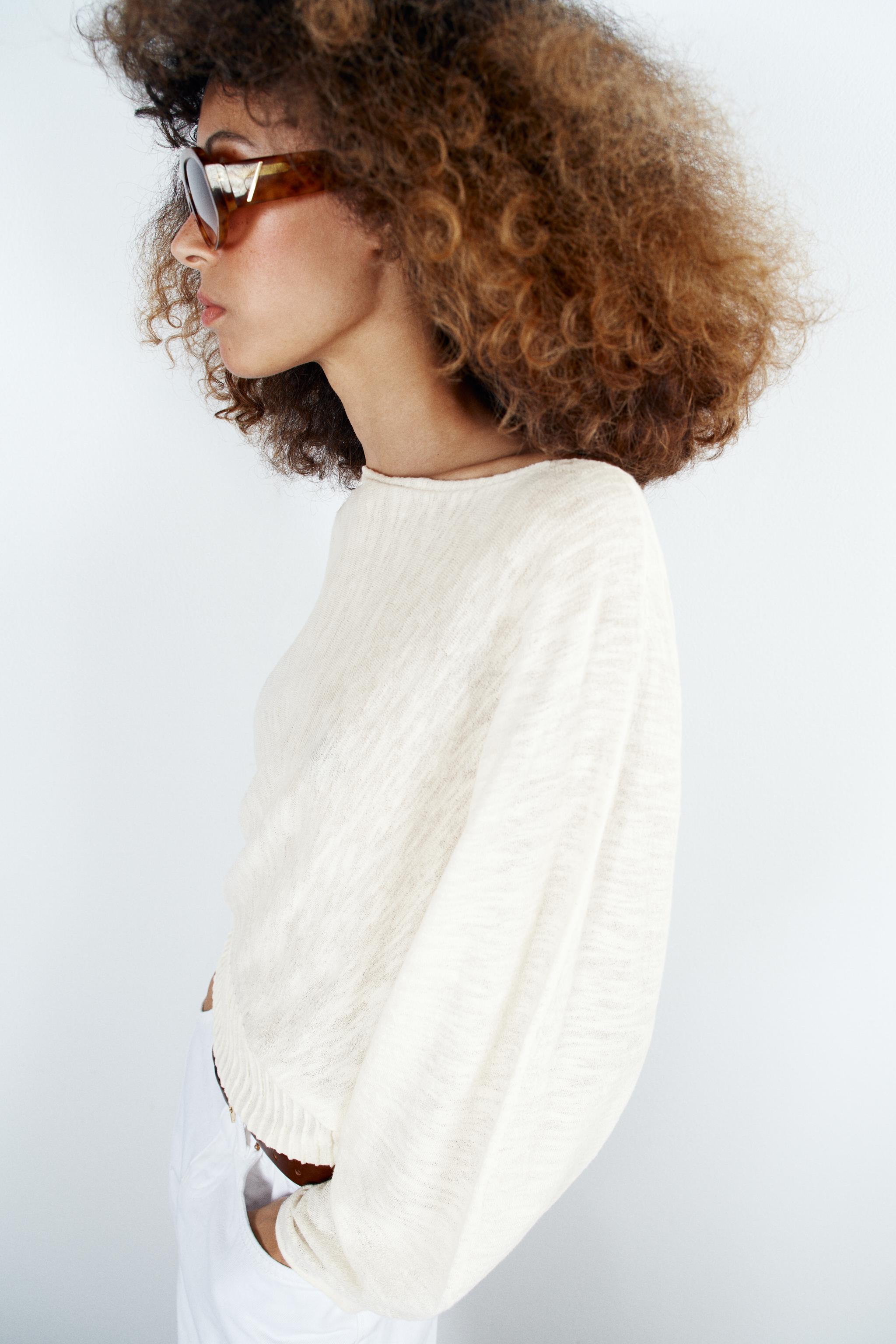 VOLUME SLEEVE KNIT JUMPER